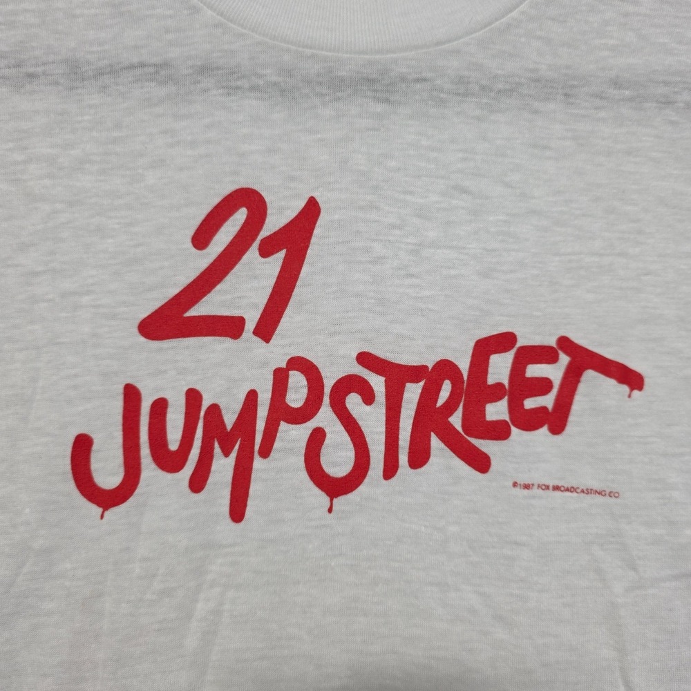 Vintage Deadstock 1987 21 Jumpstreet Fox Broadcasting Co Promo T-Shirt